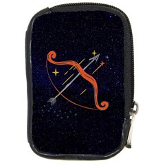Zodiak Sagittarius Horoscope Sign Star Compact Camera Leather Case