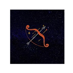 Zodiak Sagittarius Horoscope Sign Star Small Satin Scarf (square)