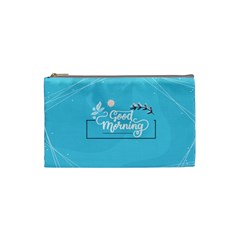 Background Good Morning Cosmetic Bag (small) by Alisyart