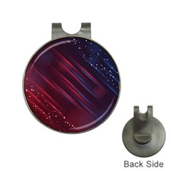 Illustrations Space Purple Hat Clips With Golf Markers