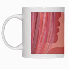 Online Woman Beauty Pink White Mugs