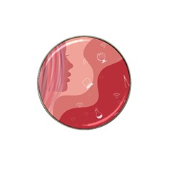 Online Woman Beauty Pink Hat Clip Ball Marker (10 pack)