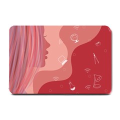 Online Woman Beauty Pink Small Doormat 