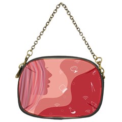 Online Woman Beauty Pink Chain Purse (two Sides) by Mariart