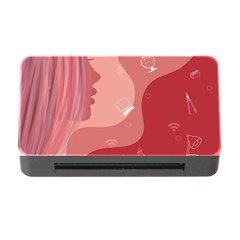 Online Woman Beauty Pink Memory Card Reader with CF