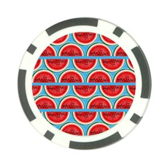 Illustrations Watermelon Texture Pattern Poker Chip Card Guard