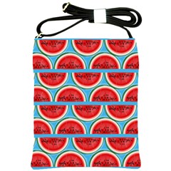 Illustrations Watermelon Texture Pattern Shoulder Sling Bag