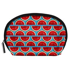 Illustrations Watermelon Texture Pattern Accessory Pouch (large) by Alisyart