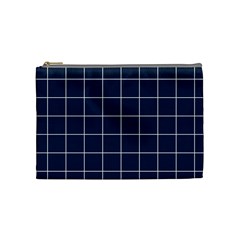 Blue Plaid Cosmetic Bag (medium) by goljakoff