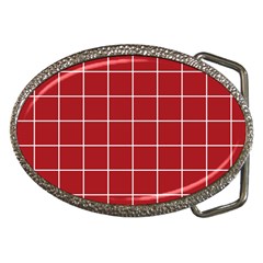 Red Plaid Belt Buckles by goljakoff