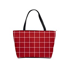 Red Plaid Classic Shoulder Handbag by goljakoff