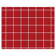 Red Plaid Double Sided Flano Blanket (medium)  by goljakoff