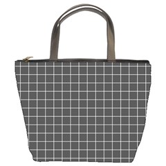 Gray Plaid Bucket Bag by goljakoff