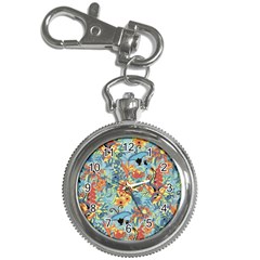 Butterfly And Flowers Key Chain Watches by goljakoff