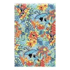 Butterfly And Flowers Shower Curtain 48  X 72  (small)  by goljakoff