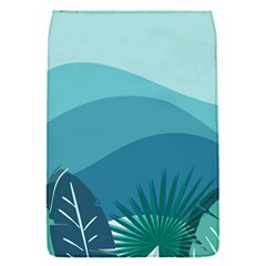 Illustration Of Palm Leaves Waves Mountain Hills Removable Flap Cover (s) by HermanTelo