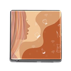 Online Woman Beauty Brown Memory Card Reader (square 5 Slot)