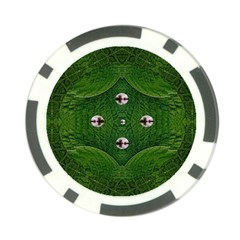 One Island In A Safe Environment Of Eternity Green Poker Chip Card Guard (10 Pack) by pepitasart