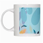 Nature Leaves Plant Background White Mugs Left