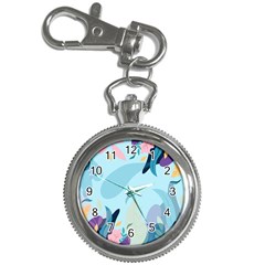 Nature Leaves Plant Background Key Chain Watches