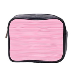 Pink Knitting Mini Toiletries Bag (two Sides) by goljakoff