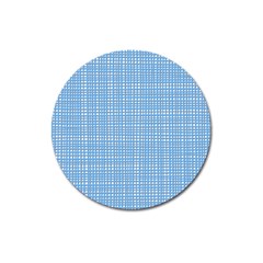 Blue Knitting Magnet 3  (round)