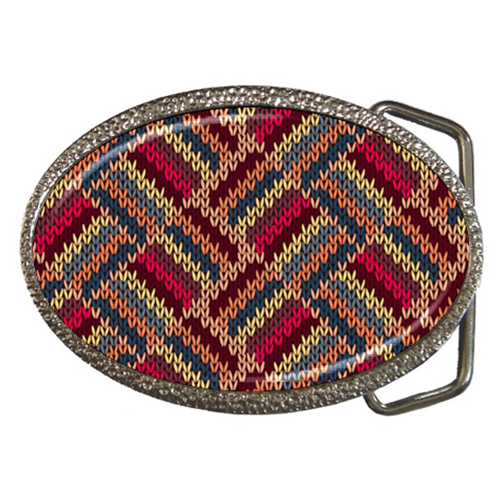 Geometric knitting Belt Buckles