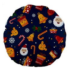 Christmas Love 2 Large 18  Premium Round Cushions by designsbymallika