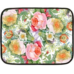 Vintage Flowers Fleece Blanket (mini) by goljakoff