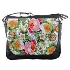 Vintage Flowers Messenger Bag by goljakoff