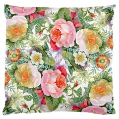 Vintage Flowers Large Cushion Case (one Side) by goljakoff