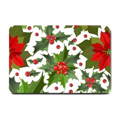 Christmas Berries Small Doormat  by goljakoff