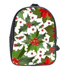 Christmas Berries School Bag (large) by goljakoff