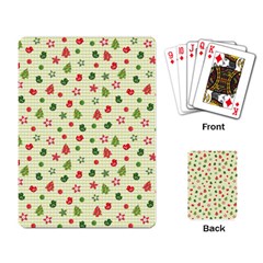 Cute Christmas Pattern Playing Cards Single Design (rectangle) by designsbymallika