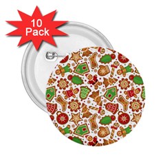 Christmas Love 6 2.25  Buttons (10 pack) 