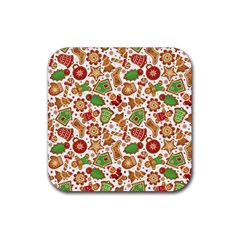 Christmas Love 6 Rubber Coaster (Square) 