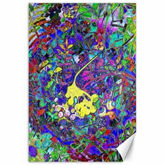Vibrant Abstract Floral/rainbow Color Canvas 20  X 30  by dressshop