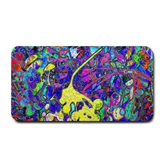 Vibrant Abstract Floral/rainbow Color Medium Bar Mats by dressshop