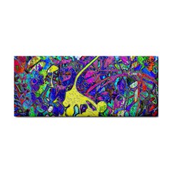 Vibrant Abstract Floral/rainbow Color Hand Towel by dressshop