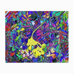 Vibrant Abstract Floral/rainbow Color Small Glasses Cloth by dressshop