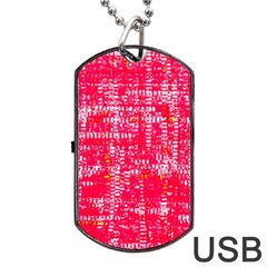 Mosaic Tapestry Dog Tag Usb Flash (two Sides) by essentialimage