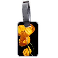 Yellow Poppies Luggage Tag (two Sides) by Audy