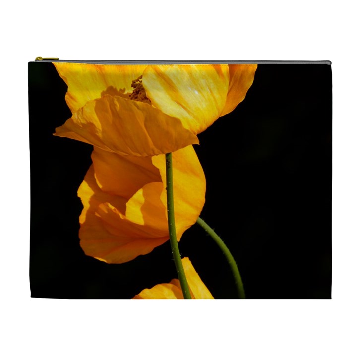 Yellow Poppies Cosmetic Bag (XL)