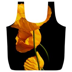 Yellow Poppies Full Print Recycle Bag (xl) by Audy