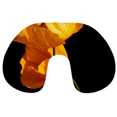 Yellow Poppies Travel Neck Pillow by Audy