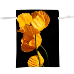 Yellow Poppies  Lightweight Drawstring Pouch (xl) by Audy