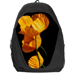 Yellow Poppies Backpack Bag by Audy