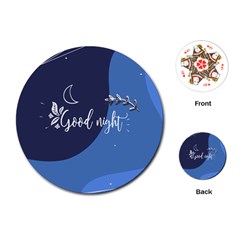 Background Good Night Playing Cards Single Design (round) by Mariart