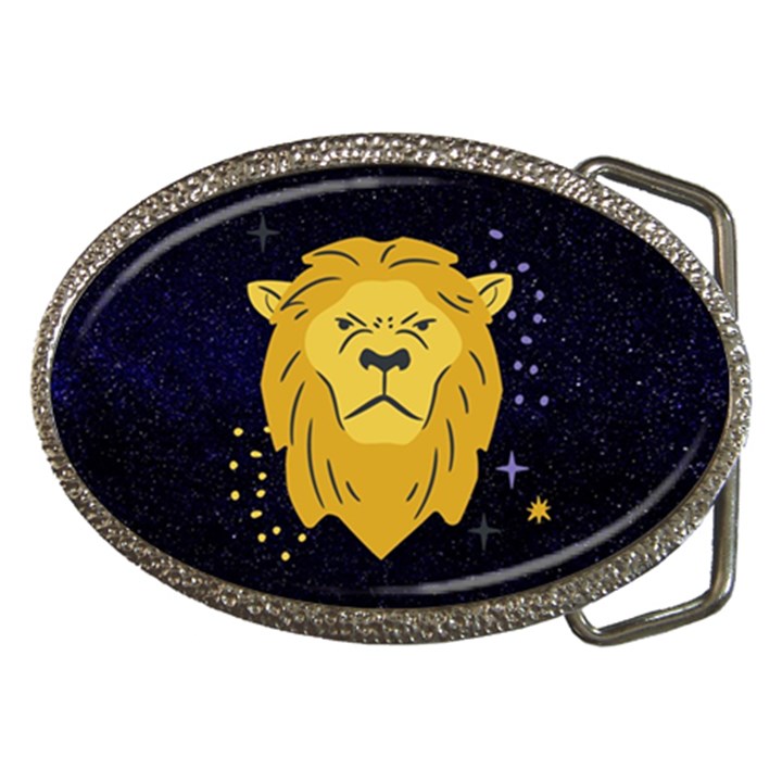 Zodiak Leo Lion Horoscope Sign Star Belt Buckles