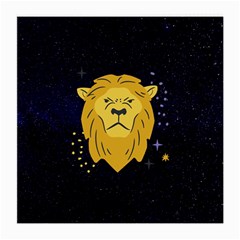 Zodiak Leo Lion Horoscope Sign Star Medium Glasses Cloth (2 Sides)
